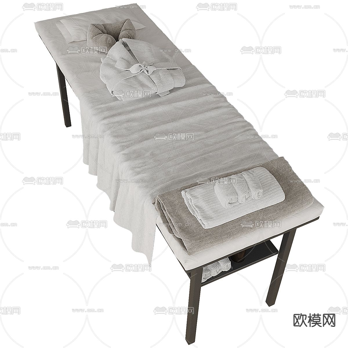 现代按摩床3d模型下载（渲染图2）