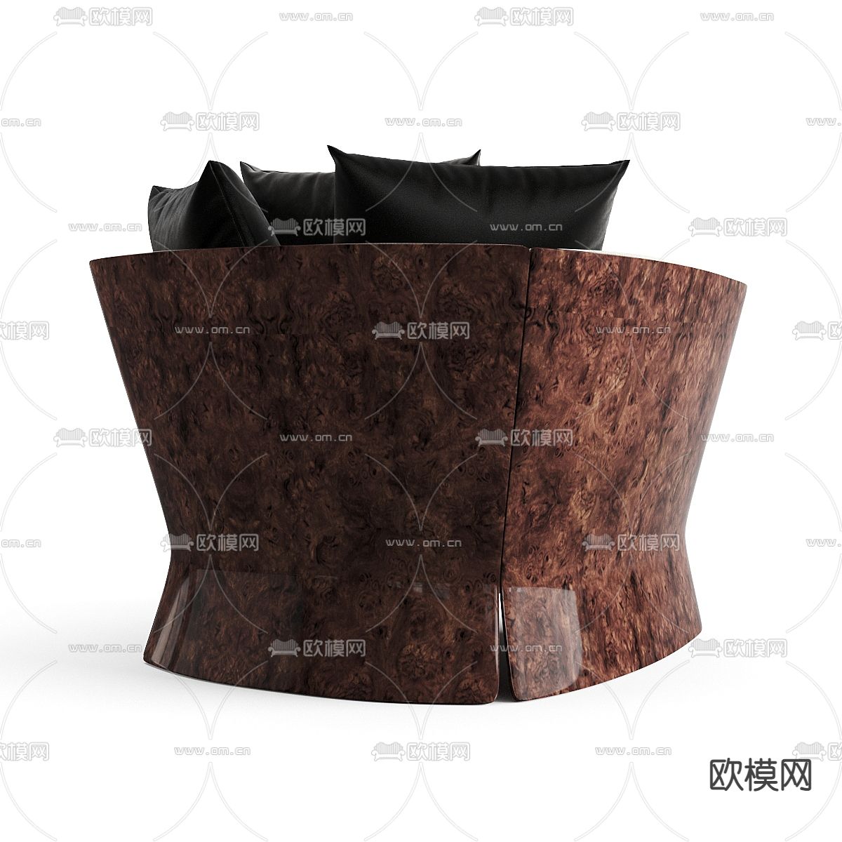 单人沙发3d模型下载（渲染图2）