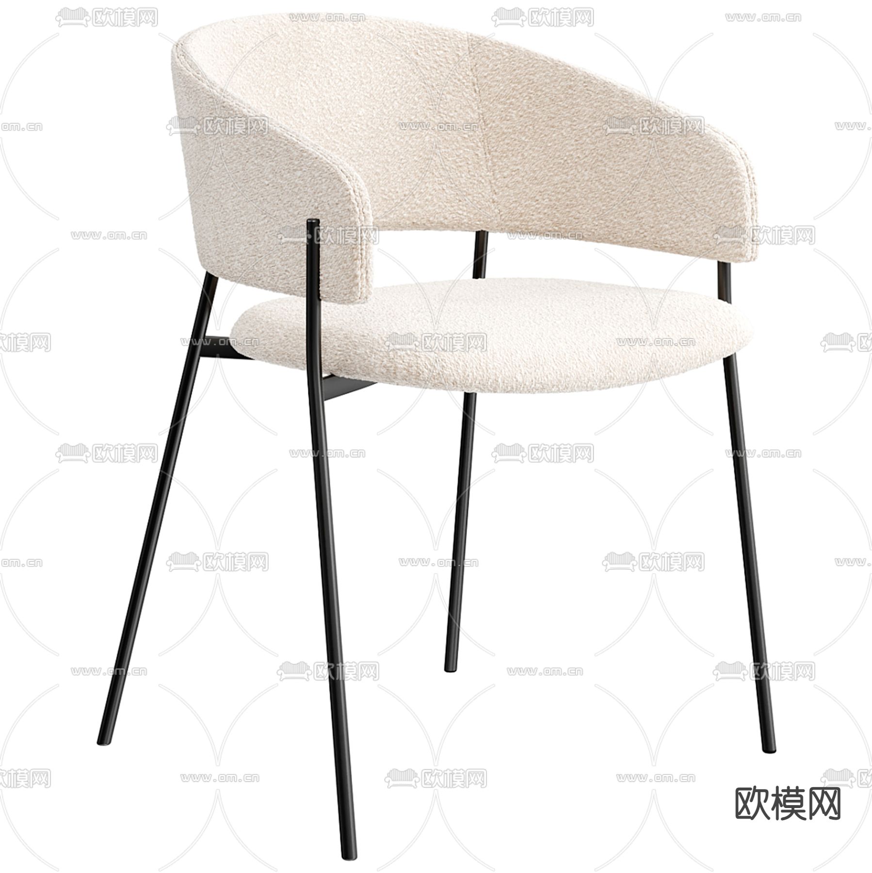 Cassina 单椅3d模型下载（渲染图2）
