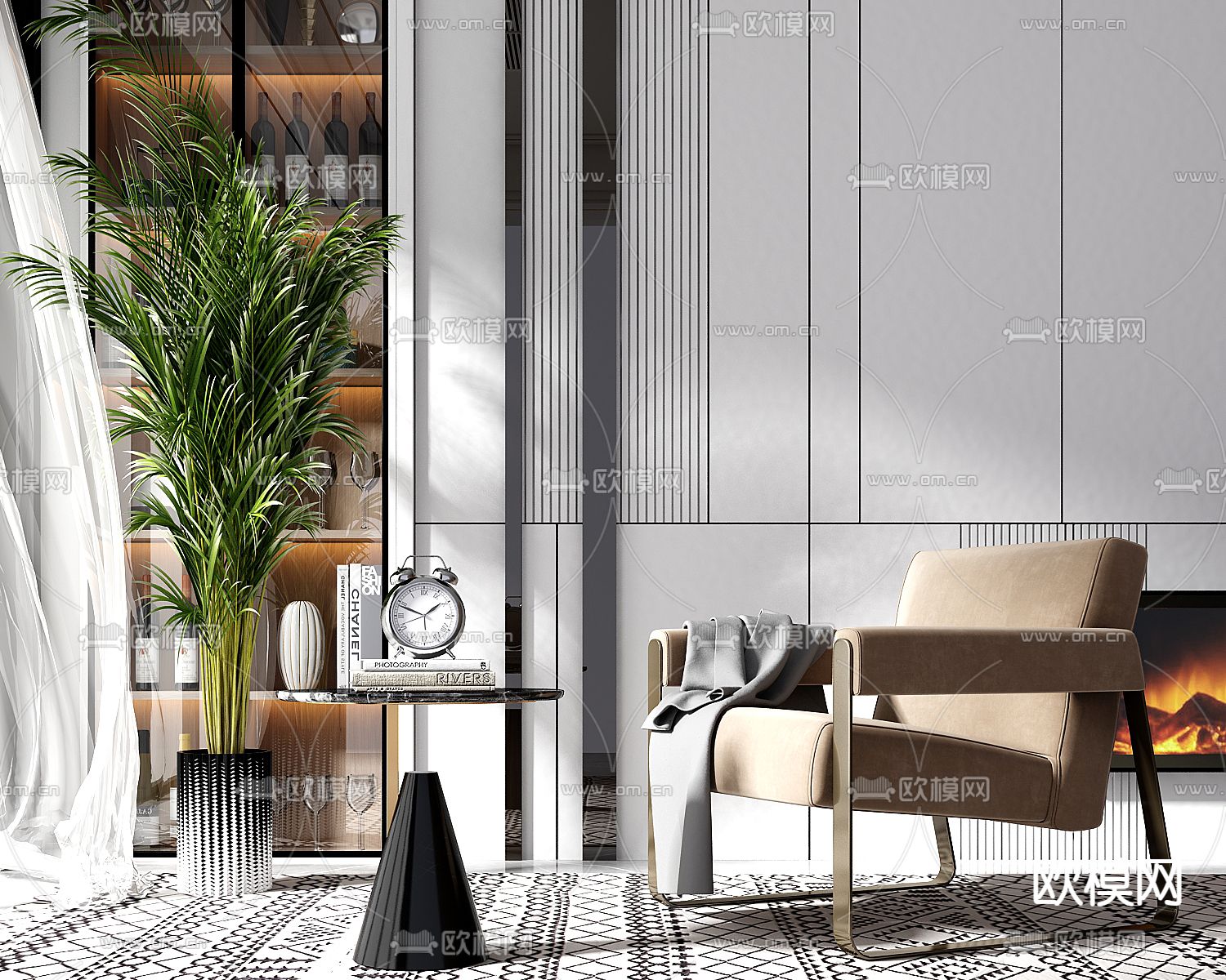 椅子 休闲椅3d模型下载