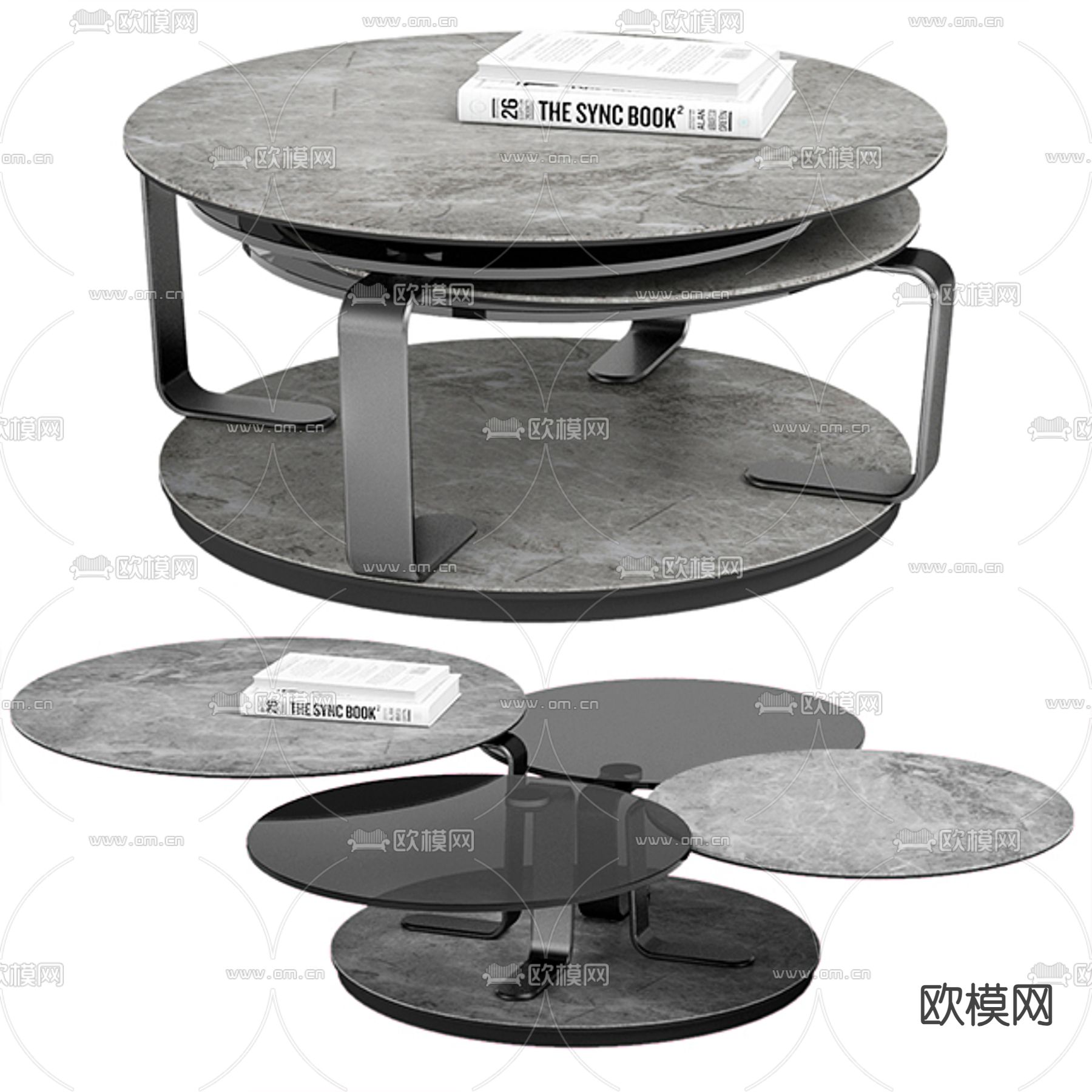 Roche Bobois 茶几3d模型下载