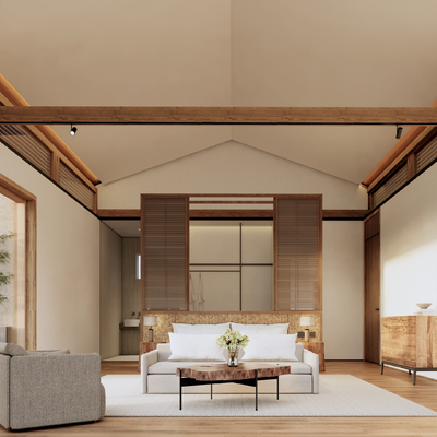  侘寂风民宿su模型 