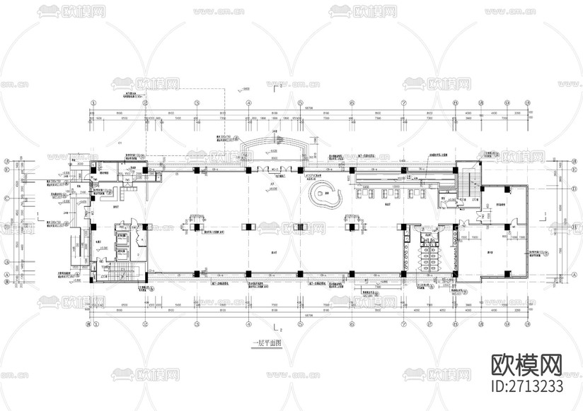 整套研發(fā)辦公樓建筑cad施工圖下載(渲染圖5)