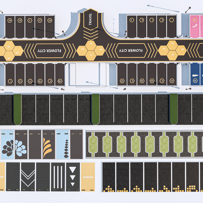  现代停车场su模型 