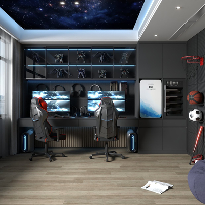  现代电竞房su模型 