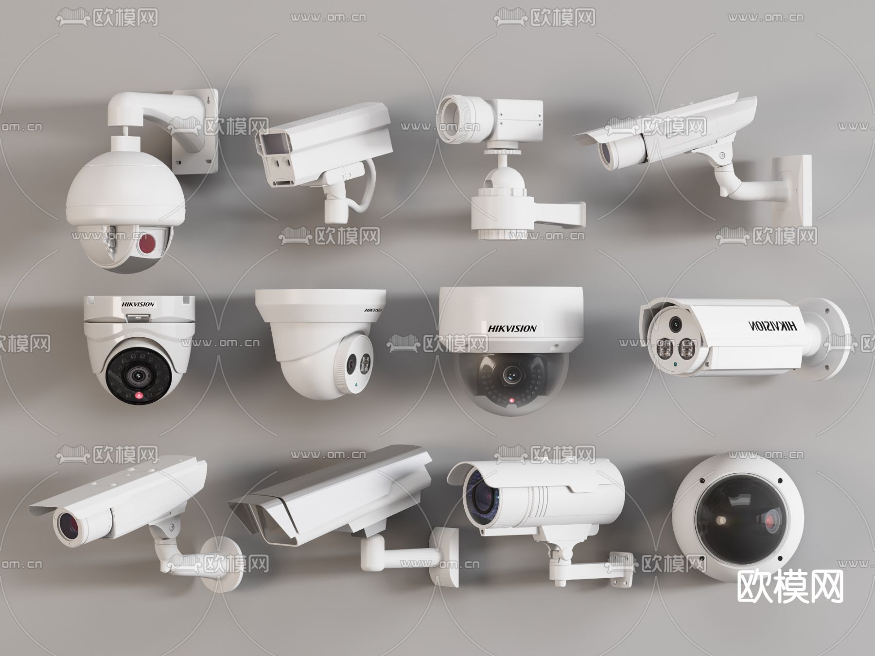 安防监控 摄像头su模型下载（渲染图1）