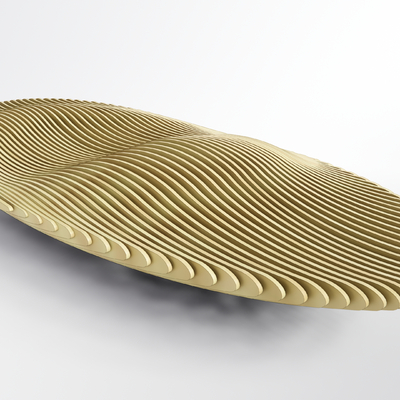  现代异型公用椅su模型 