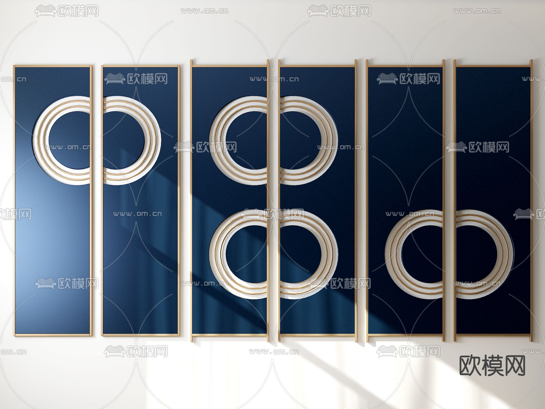 后现代屏风 隔断3d模型下载