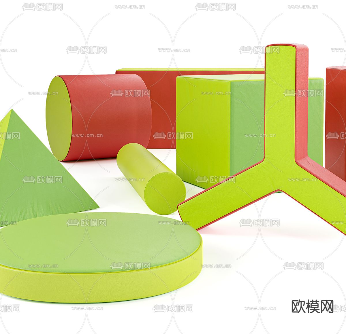 儿童游乐设施 玩具3d模型下载（渲染图3）