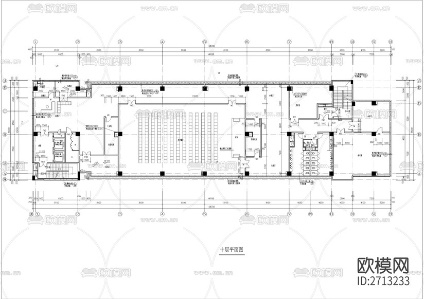 整套研發(fā)辦公樓建筑cad施工圖下載(渲染圖8)