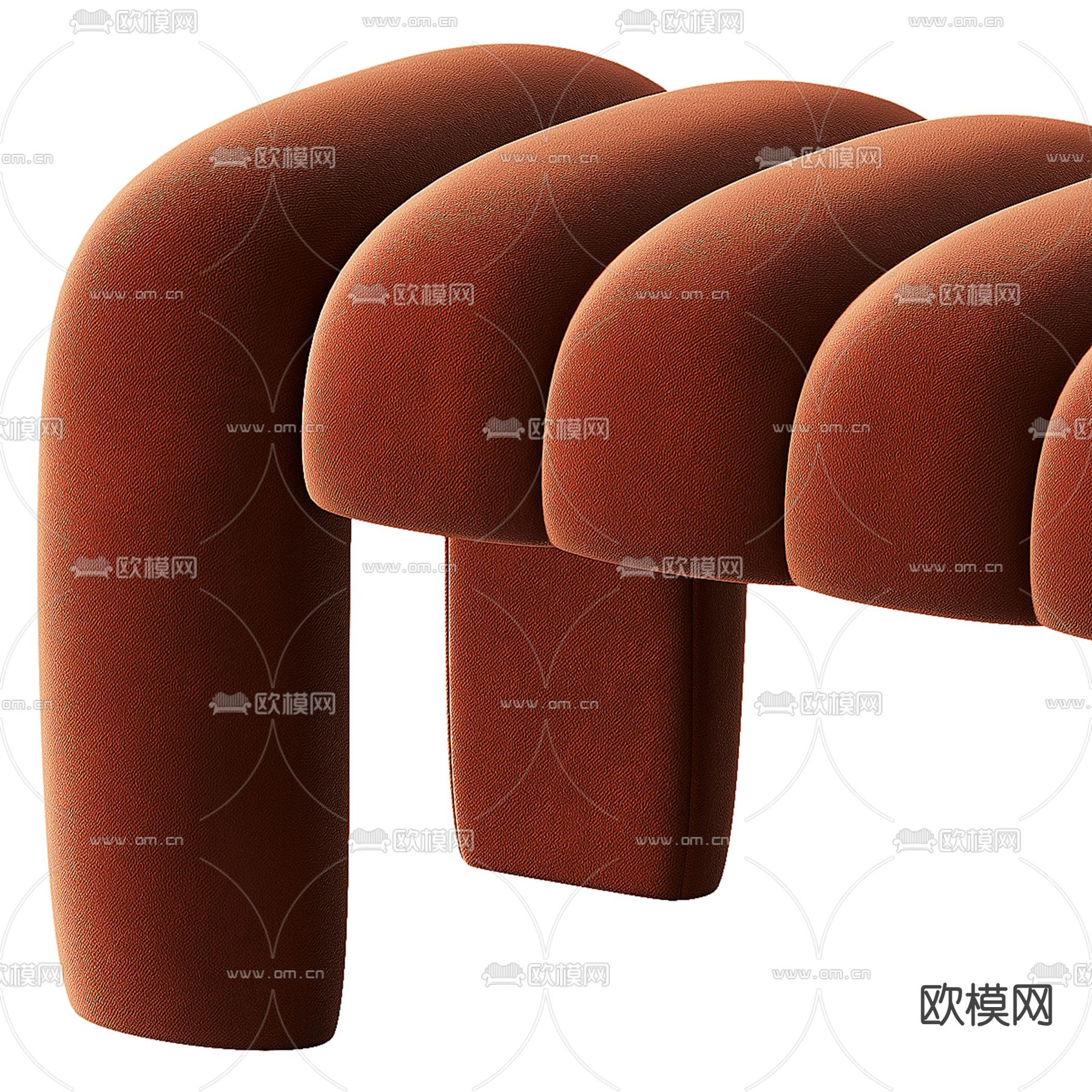 沙发凳 长凳 床尾凳3d模型下载（渲染图3）