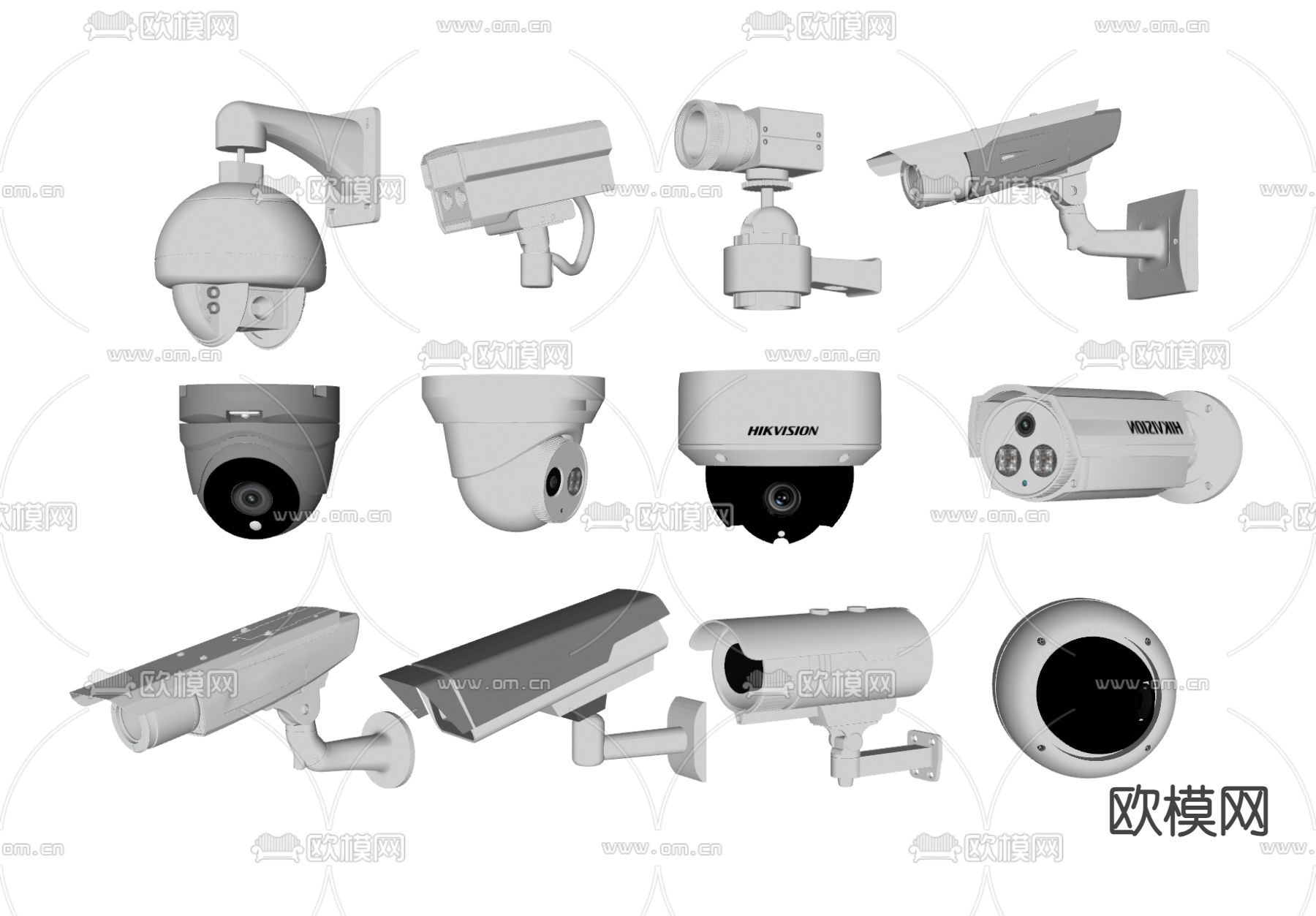 安防监控 摄像头su模型下载（渲染图2）