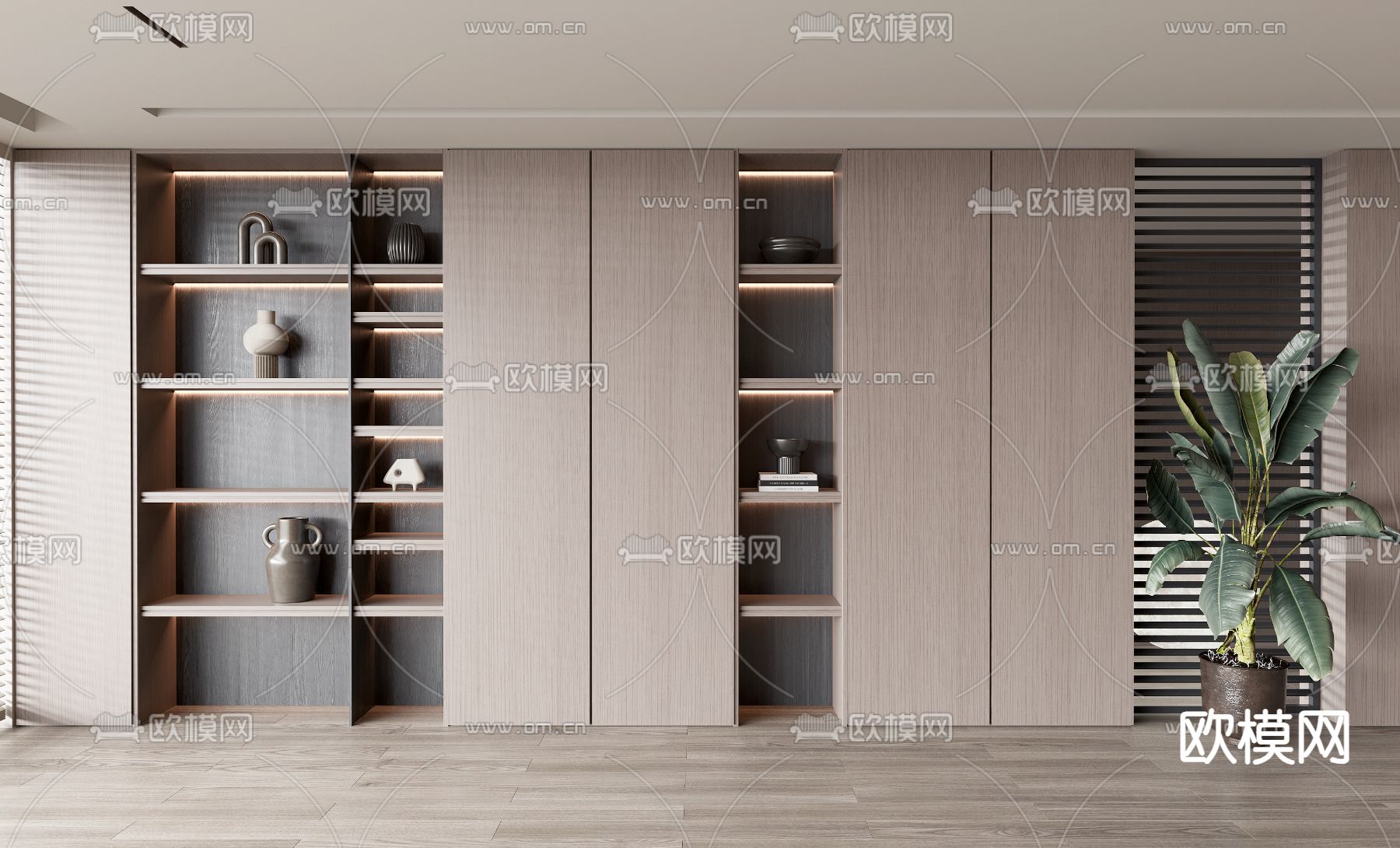 装饰柜 陈列柜3d模型下载