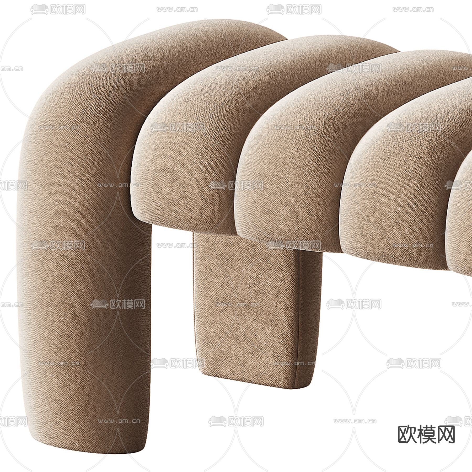 沙发凳 长凳 床尾凳3d模型下载（渲染图4）
