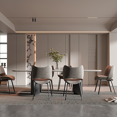 现代餐厅3d模型