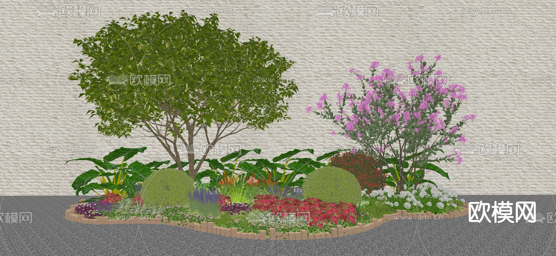 花坛su模型下载（渲染图3）