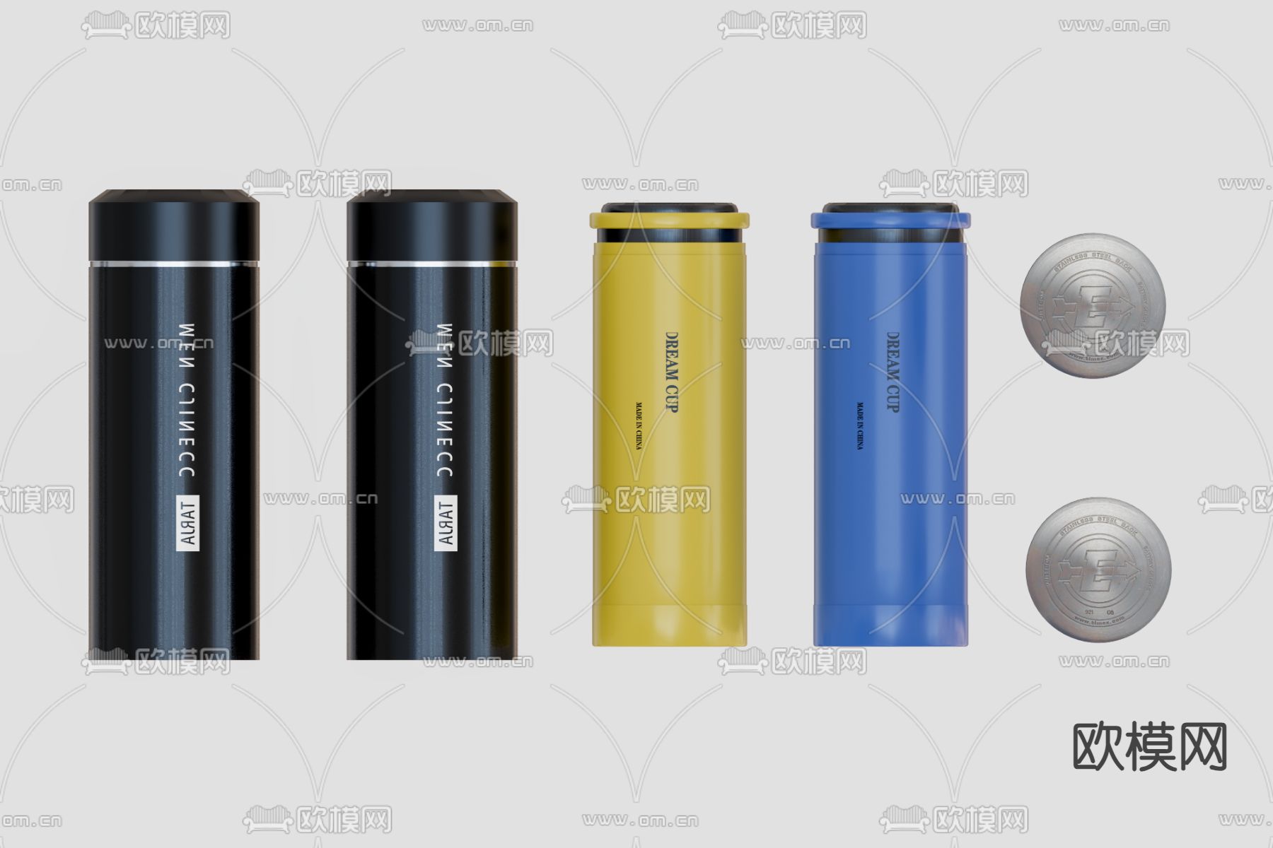 水杯 杯子 水瓶3d模型下载