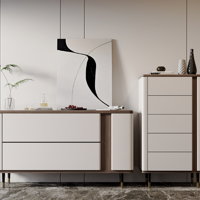  现代玄关边柜su模型 