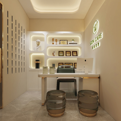  现代美容咨询室su模型 