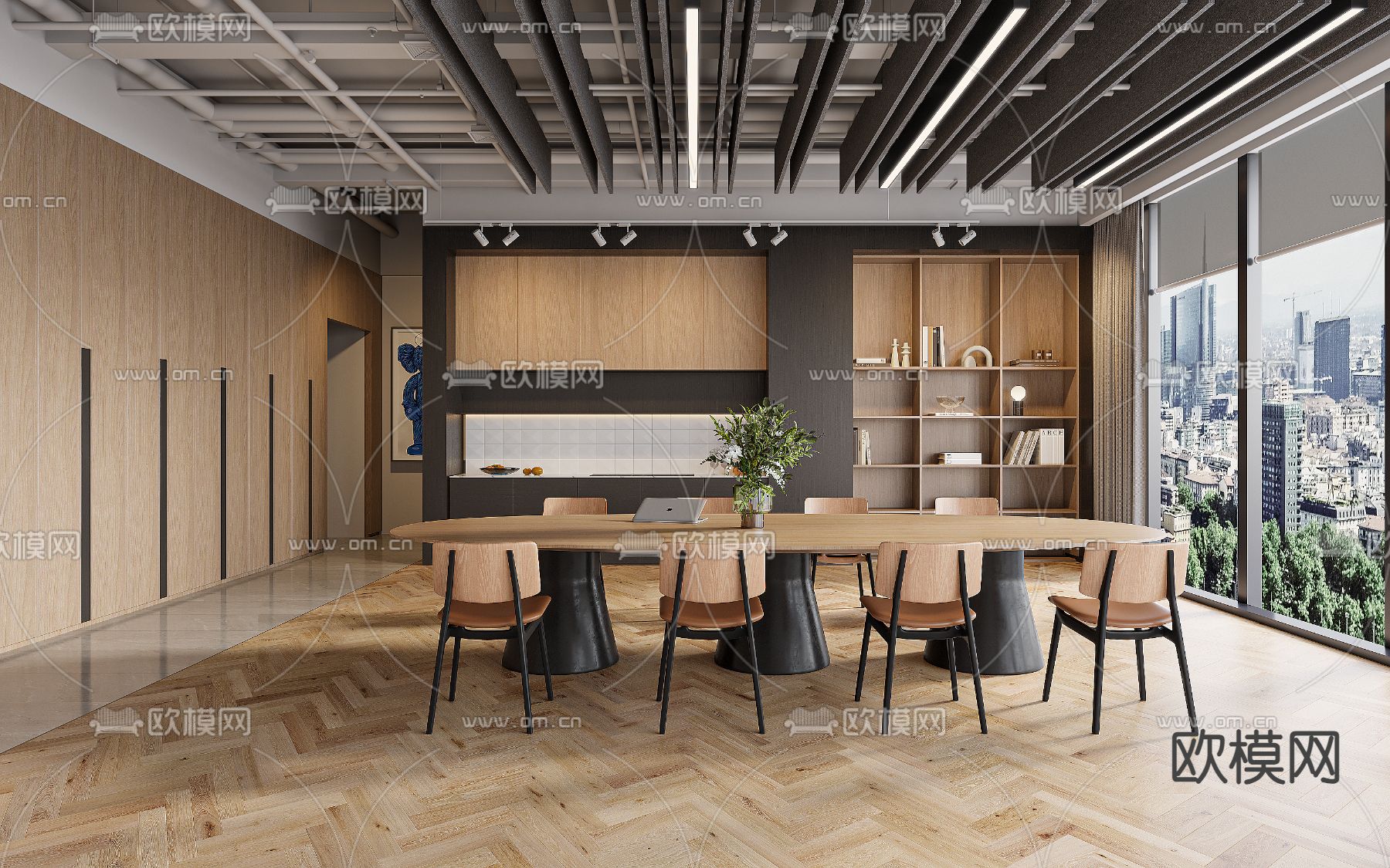 办公室茶水间3d模型下载