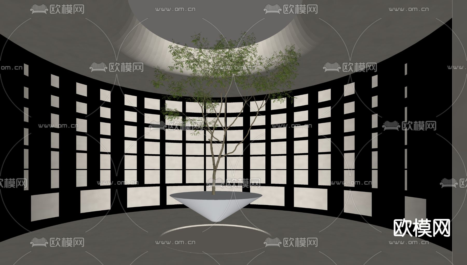 藏酒室 红酒室su模型下载（渲染图2）