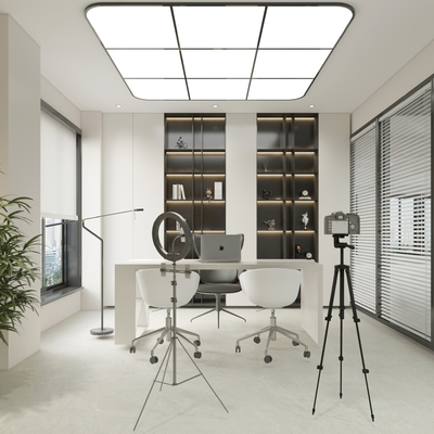  现代直播间su模型 