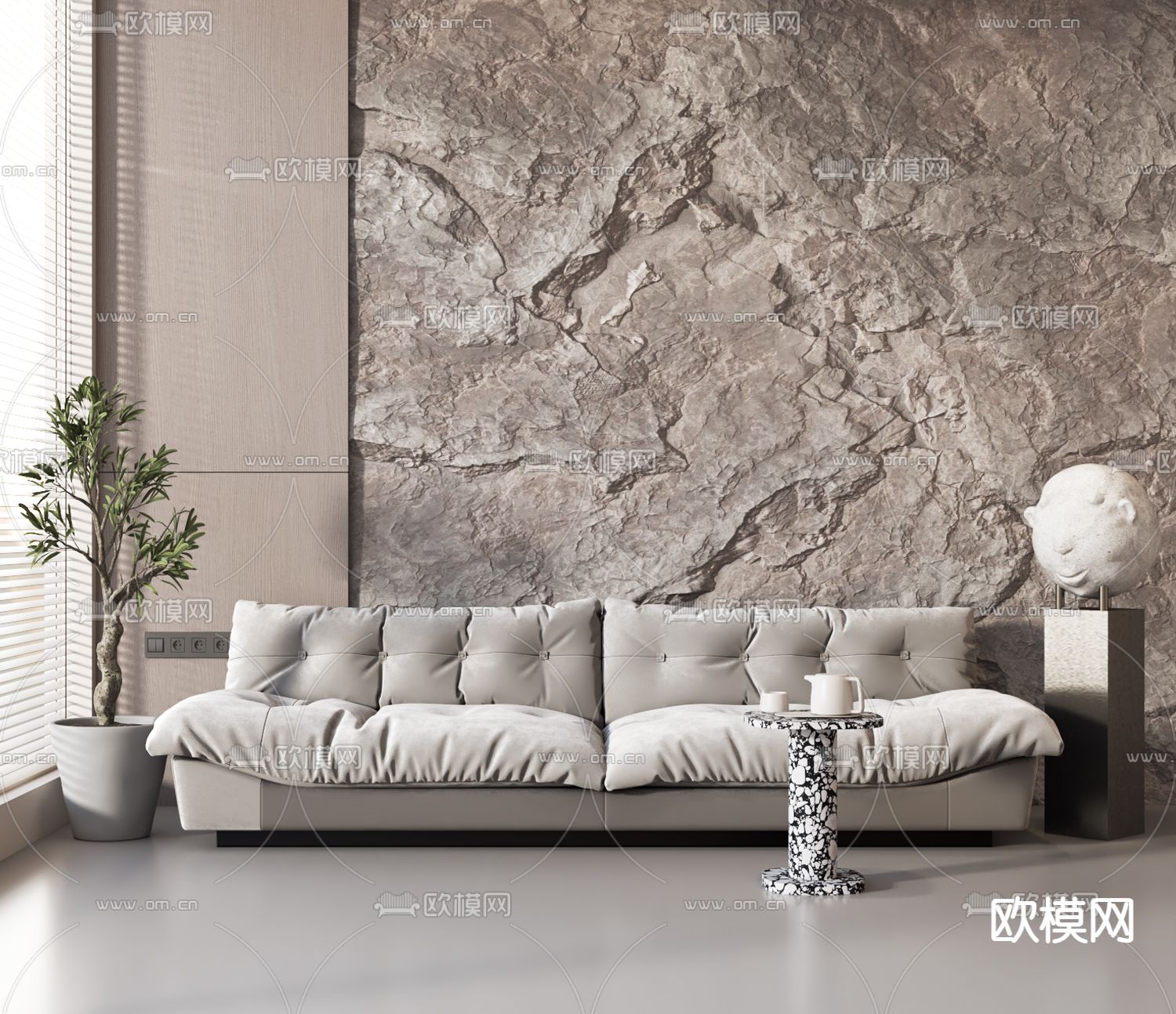 双人沙发 软体沙发3d模型下载