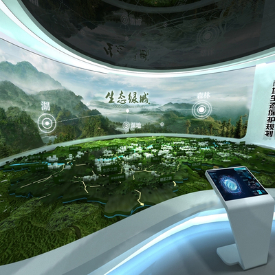  生态景观展厅su模型 