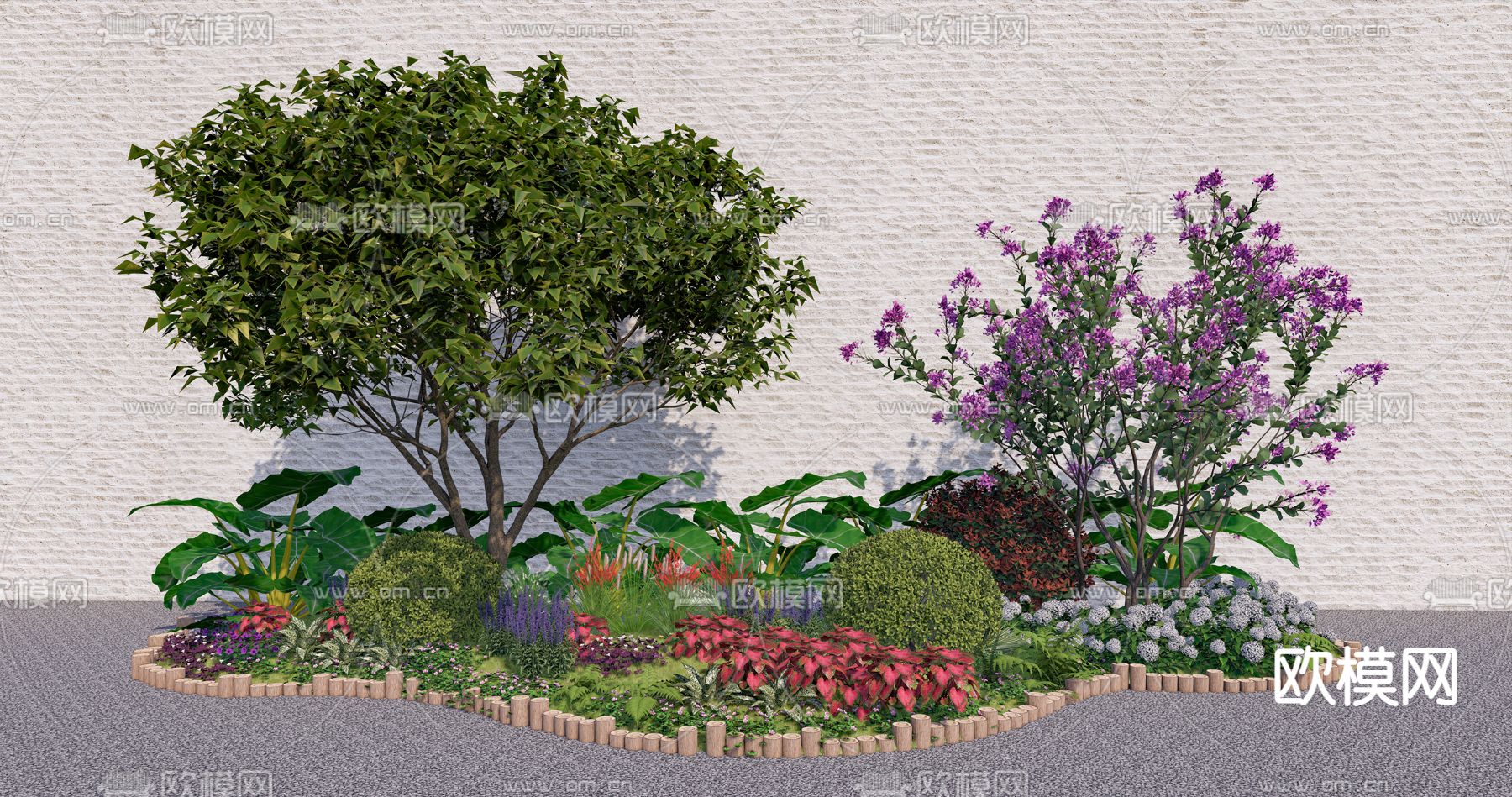 花坛su模型下载（渲染图2）