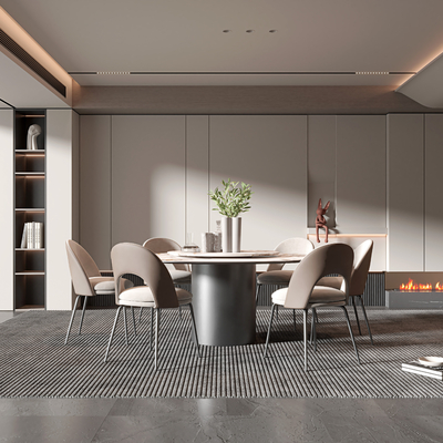 现代餐厅3d模型