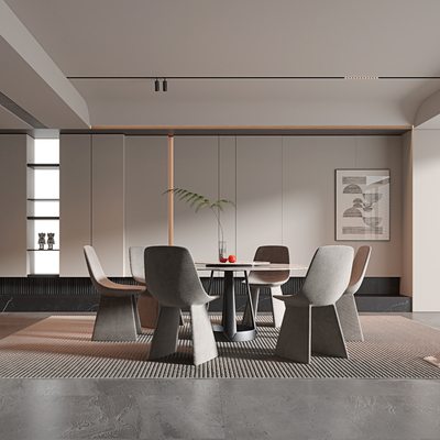 现代餐厅3d模型