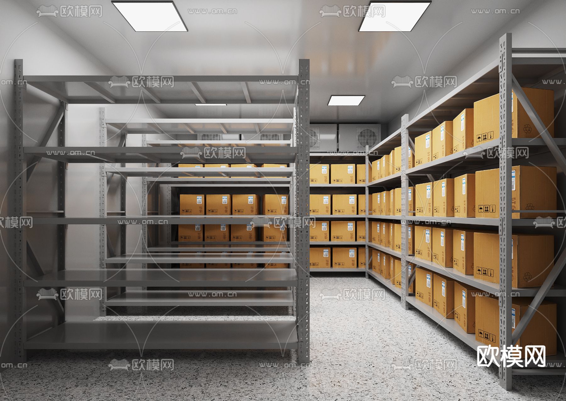 中央厨房 后厨3d模型下载（渲染图3）