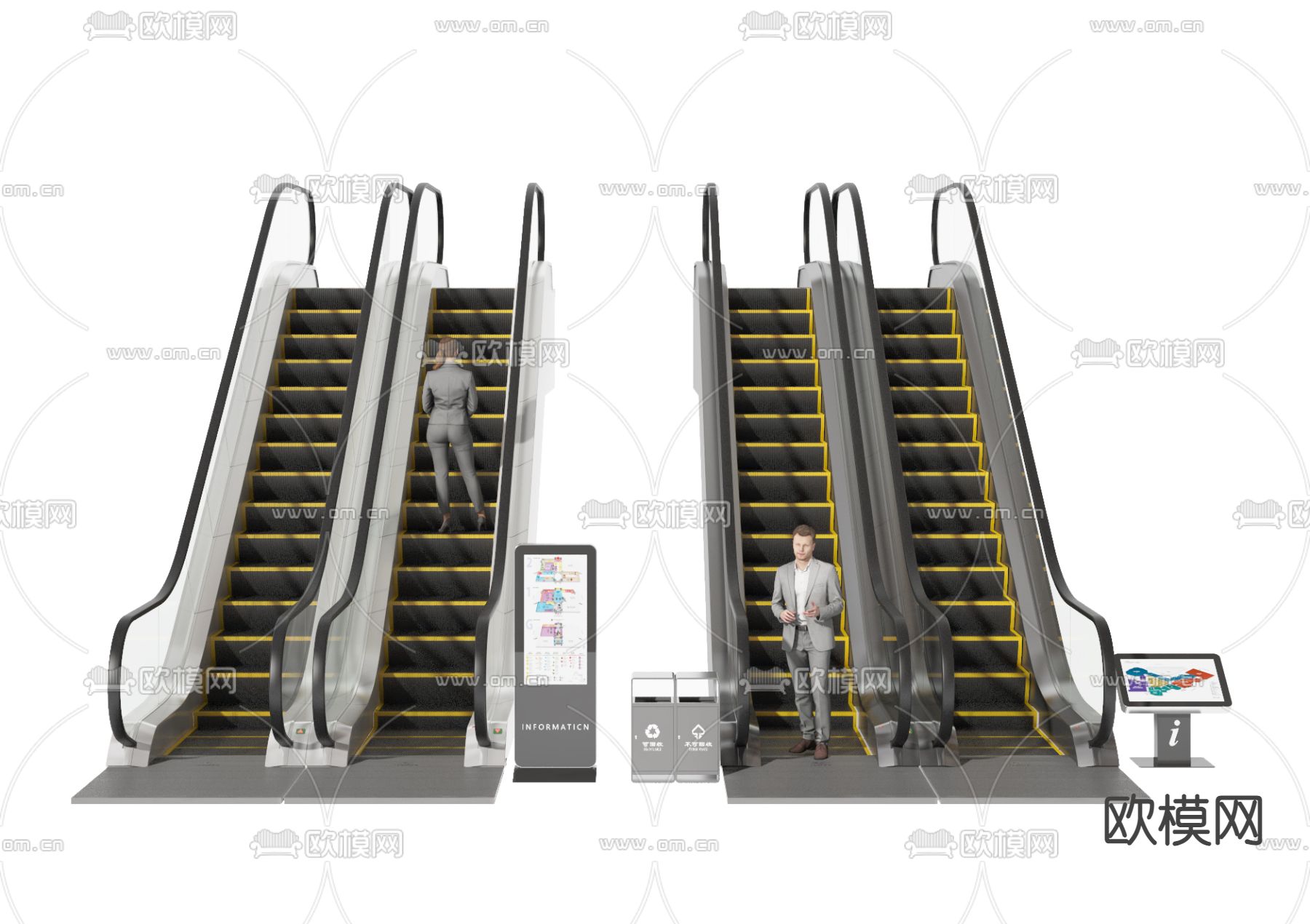 手扶电梯3d模型下载