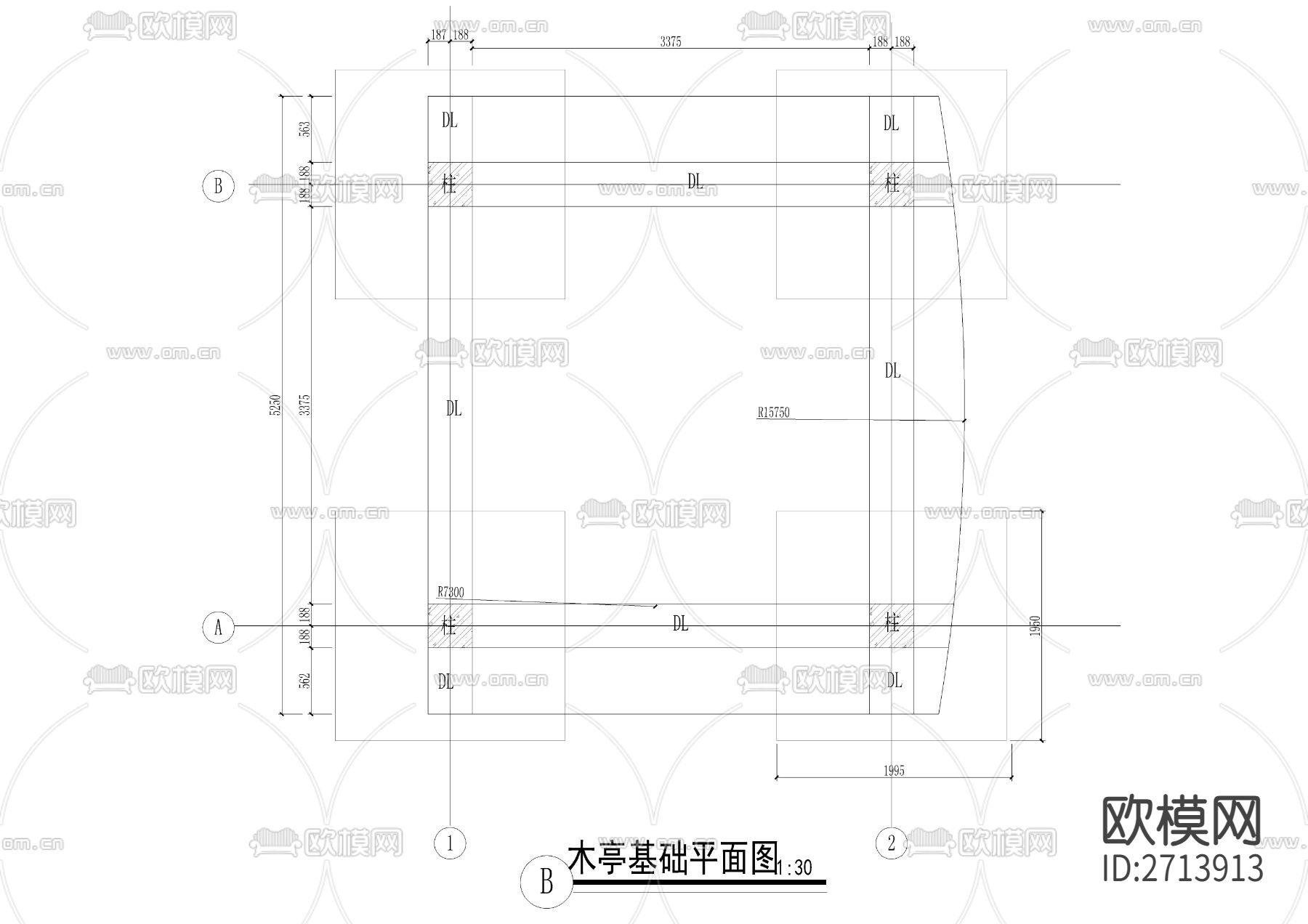 木方亭节点大样下载（渲染图6）