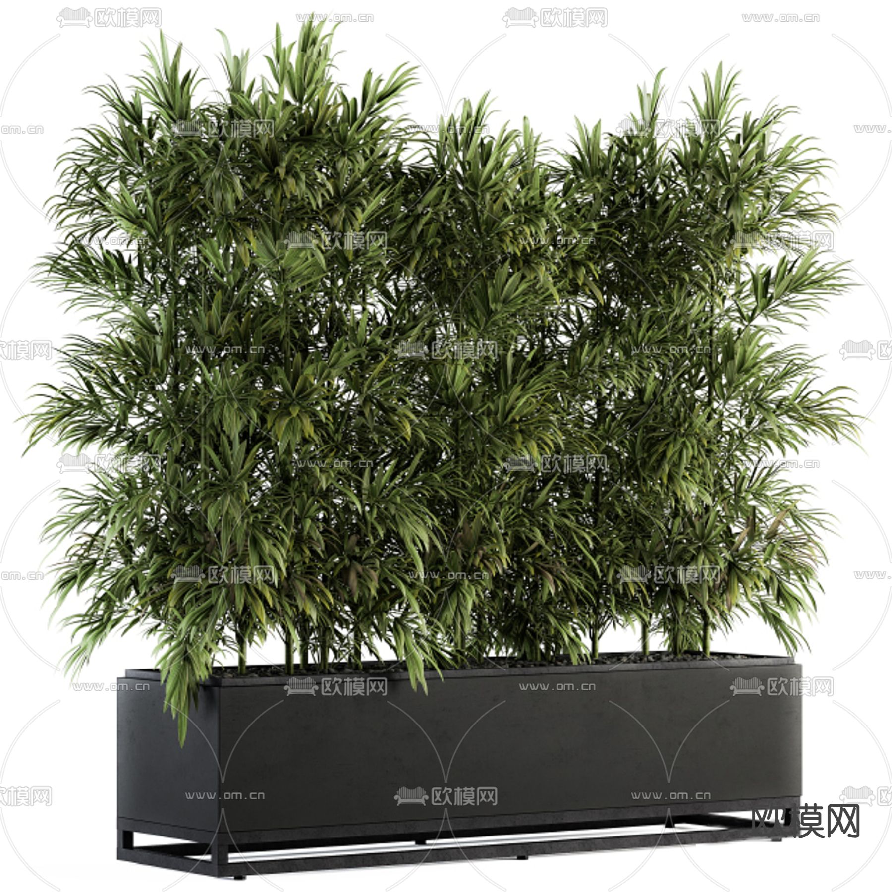 绿植花坛 花箱 花槽3d模型下载