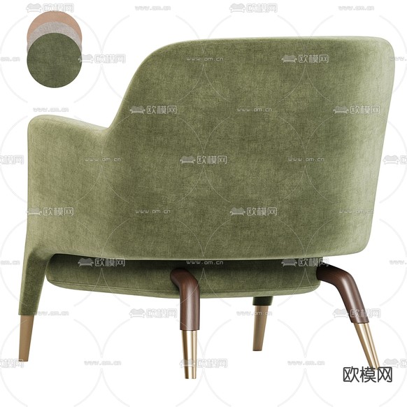 Molteni 休闲椅 沙发椅3d模型下载(渲染图4)