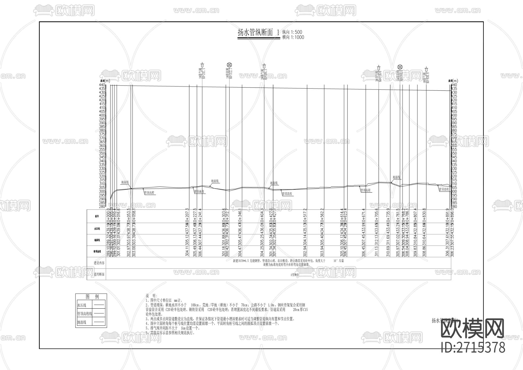 和平水库扩建工程cad施工图下载（渲染图3）