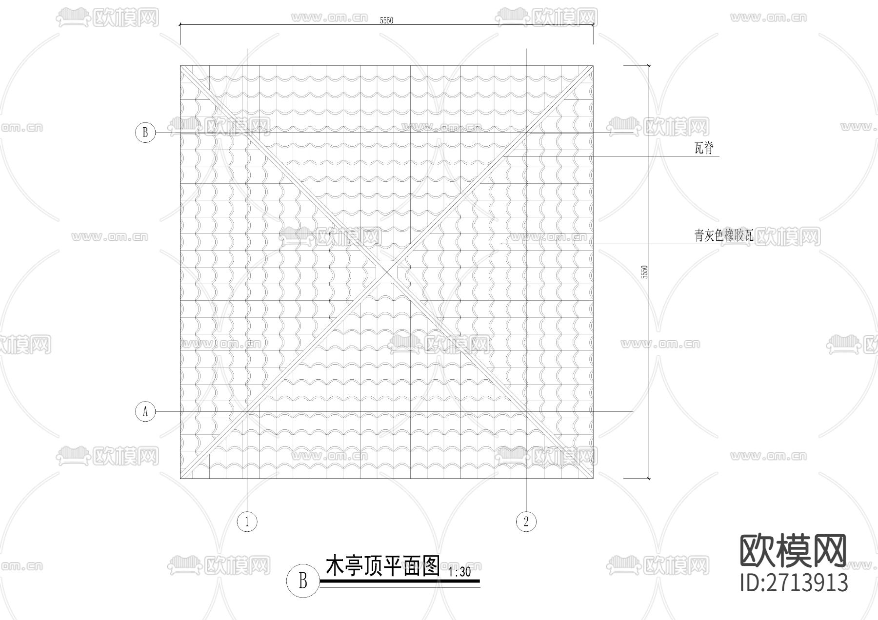 木方亭节点大样下载（渲染图3）