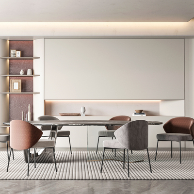 现代餐厅3d模型