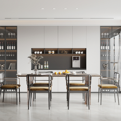 现代餐厅3d模型