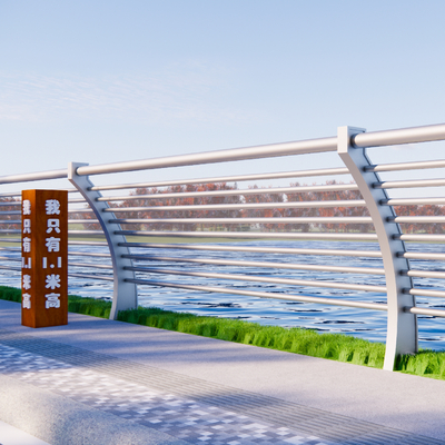 栏杆 护栏su模型