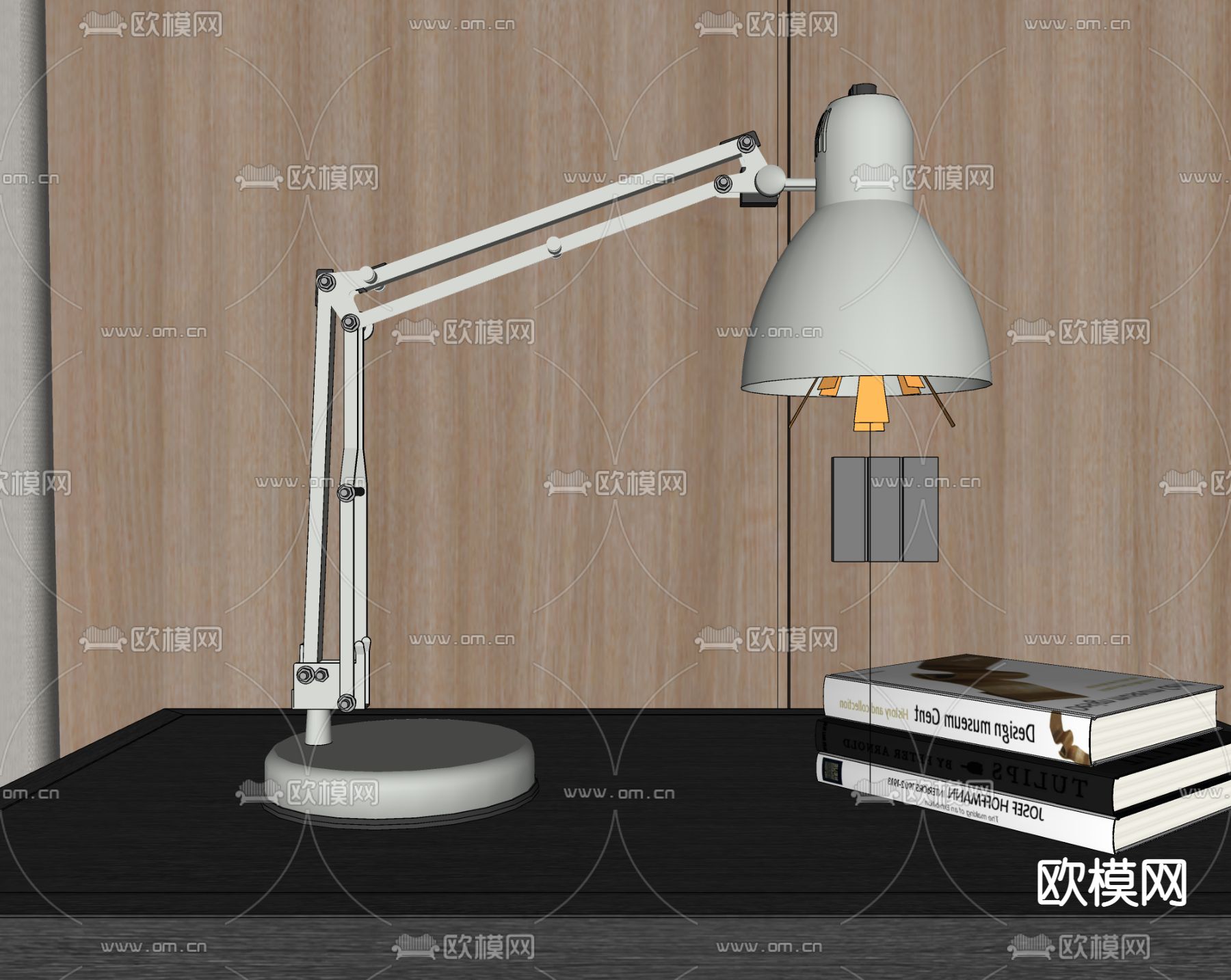 台灯su模型下载（渲染图2）