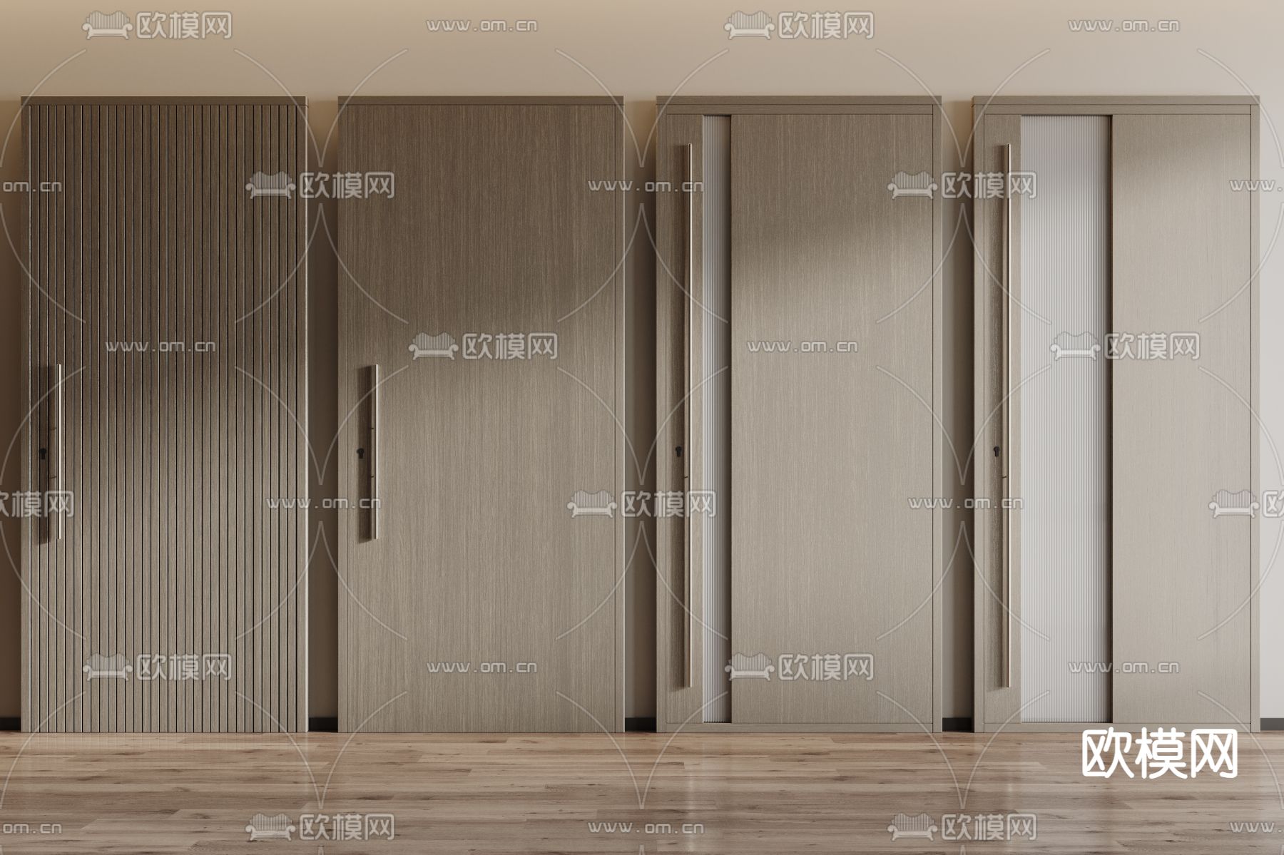 单开门 办公门 木门3d模型下载
