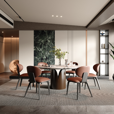 现代餐厅3d模型