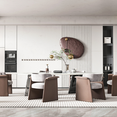 现代餐厅3d模型