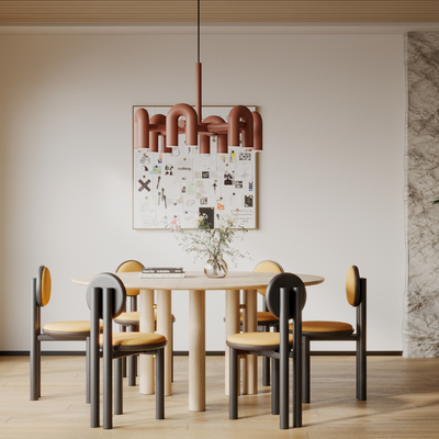 现代餐厅3d模型