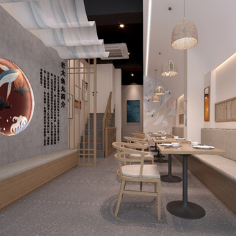 新中式快餐店3d模型