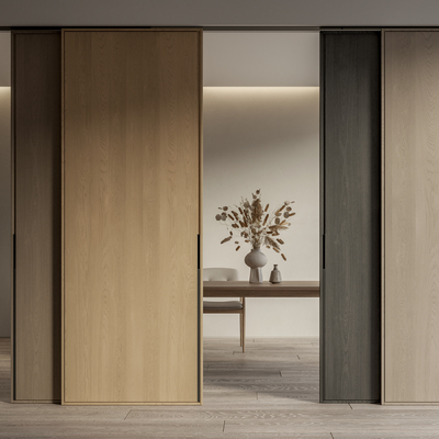 移门 推拉门su模型