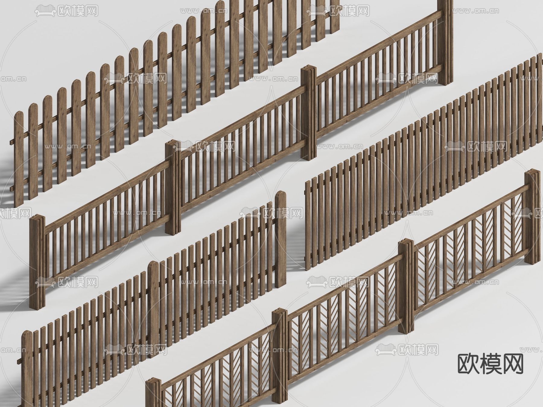 围栏 栅栏 护栏3d模型下载