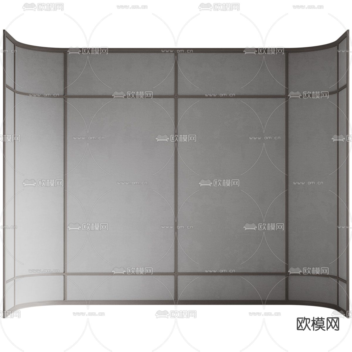 日式屏风 隔断3d模型下载（渲染图4）